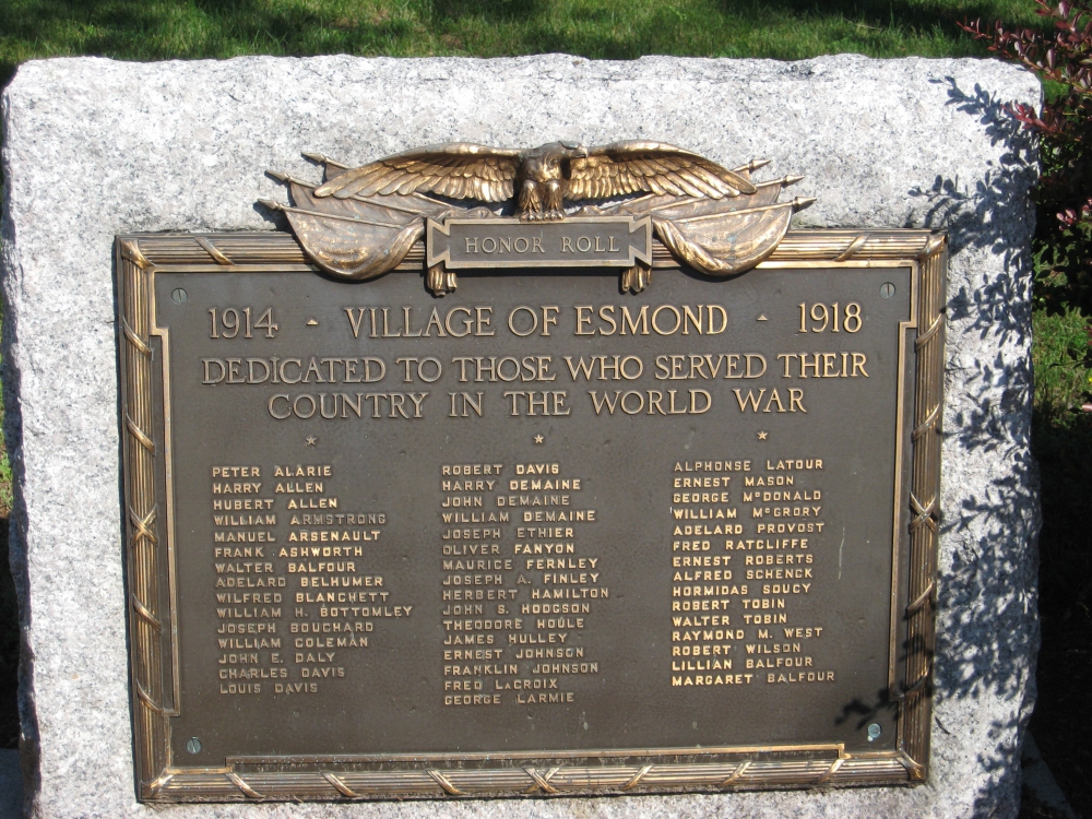 Village of Esmond Memorial