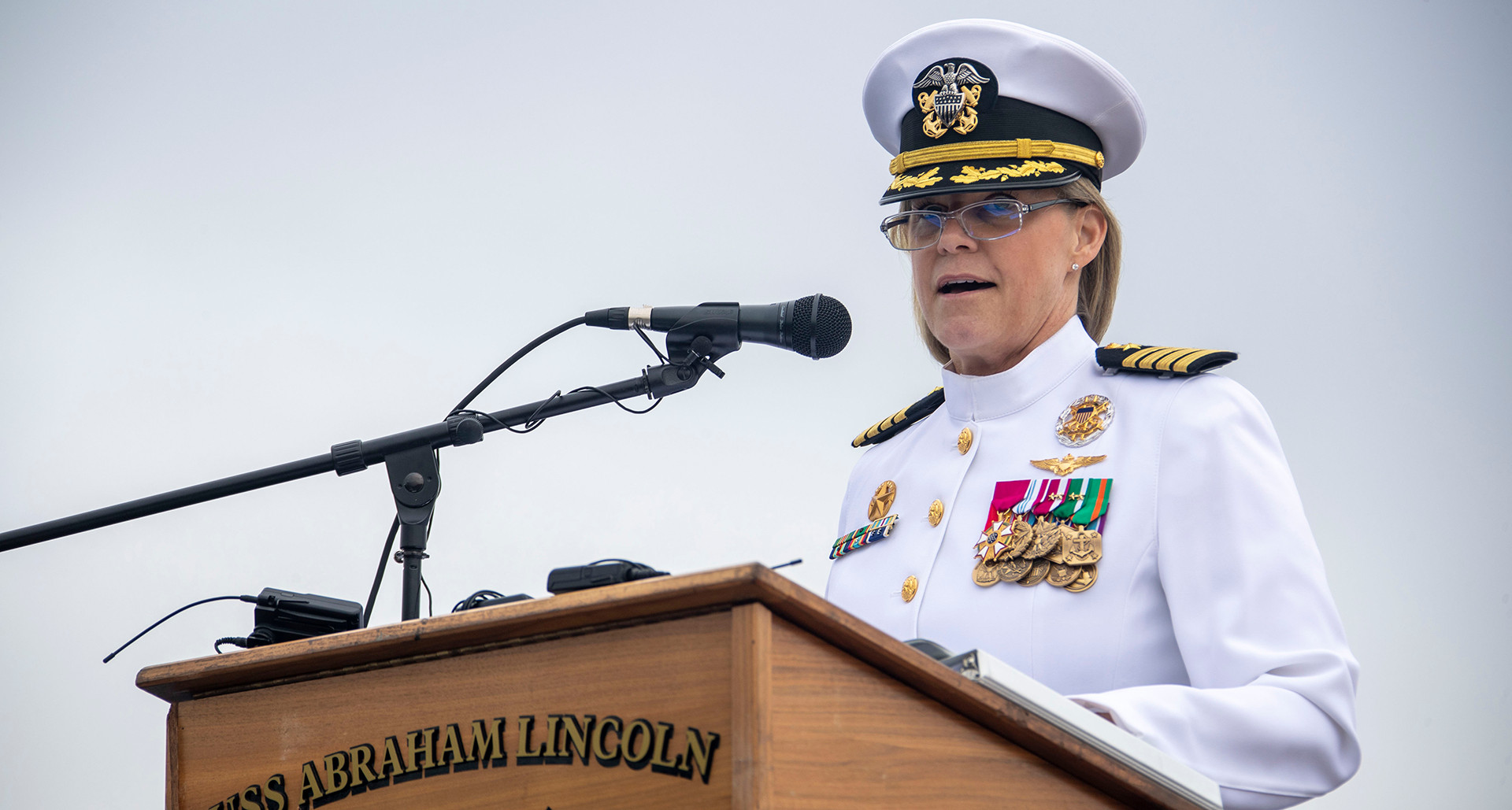 U.S. Navy Capt. Amy N. Bauernschmidt. (U.S. Navy photo by Mass Communication Specialist 2nd Class Madison Cassidy)
