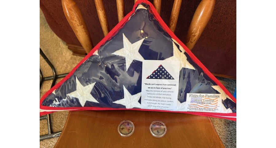 Legionnaire cycles and donates burial flags to fulfill USA 250 Challenge