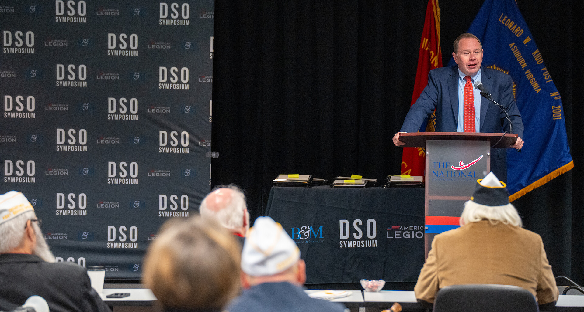 American Legion service officers participate in the final day of training and graduation ceremonies during the 2025 DSO Symposium. (Photo by Armando Gallardo/The American Legion)