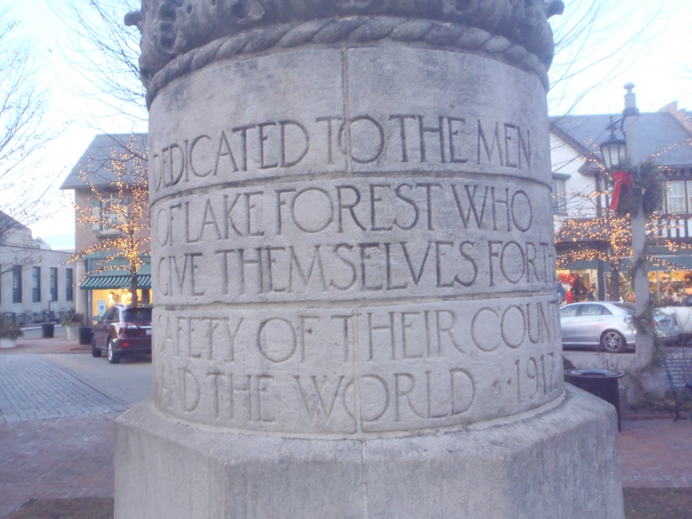 Lake Forest (IL) World War One Veterans Memorial