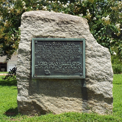 Tuscarora War and Lord Granville Marker, Snow Hill