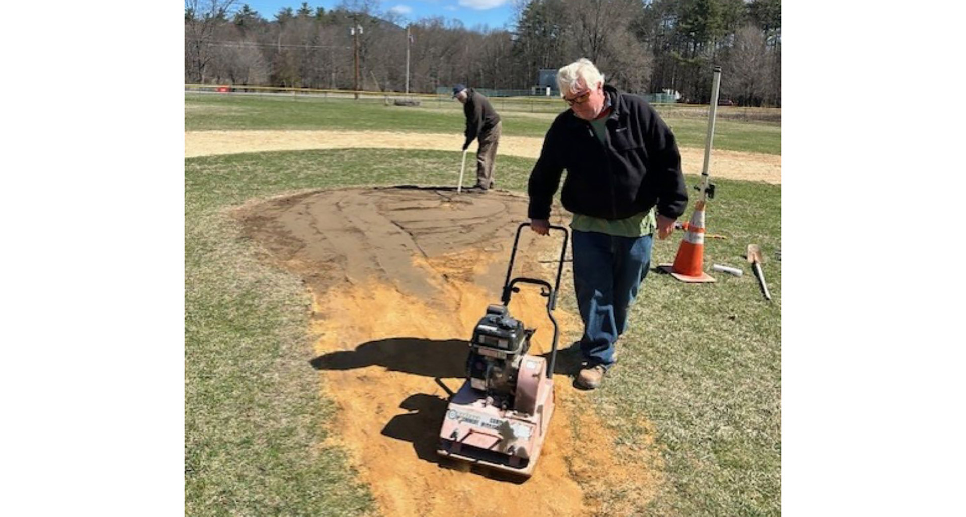New York squadron helps prepare Little League field for season