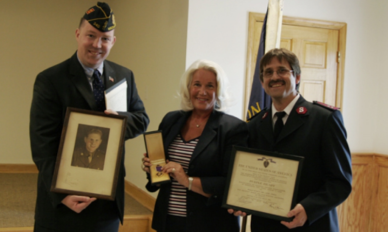 Owens' Purple Heart finally reaches home
