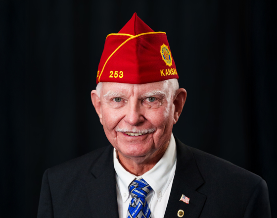 Official Portrait of 2025 National Sergeant-at-Arms Gaylord Sannemen, Kansas