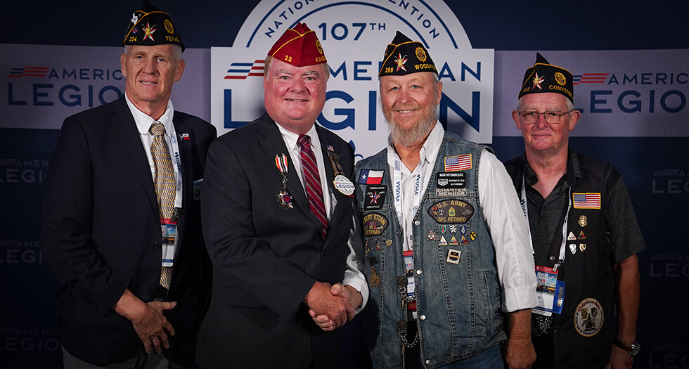 The American Legion Department of Texas donated more than $116,000 to the Legacy Run on Sept. 1 in Louisville. Photo by Jennifer Blohm/The American Legion