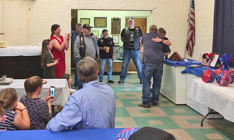 Texas post provides 'welcome home' to Marine private