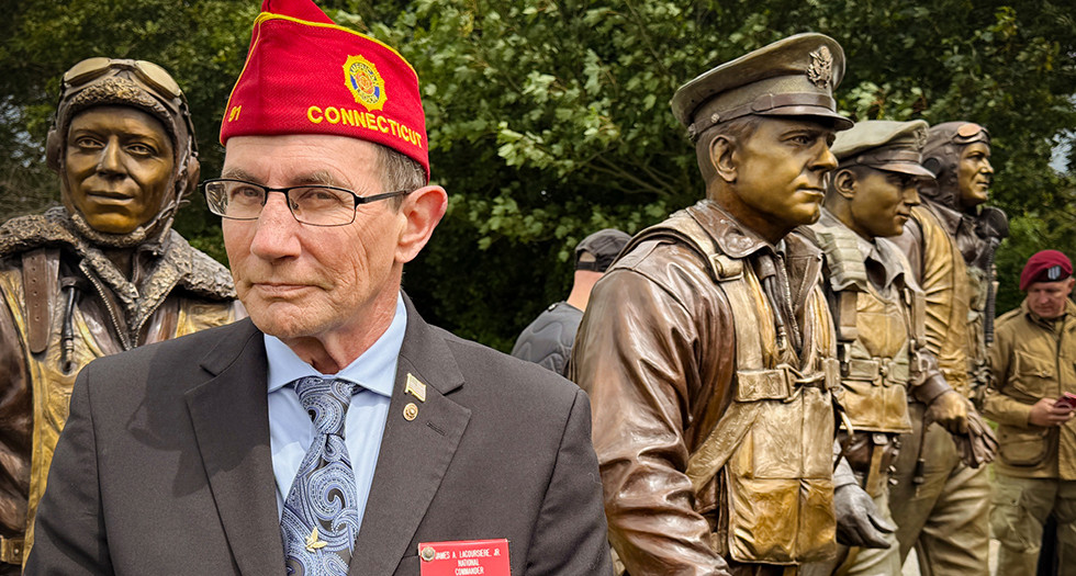 Commander honors his military ancestors in Normandy