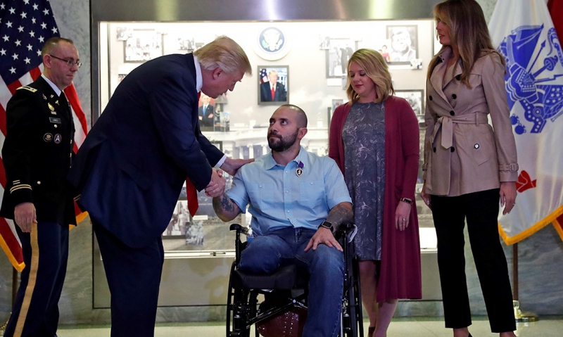 China Post 1 member receives Purple Heart