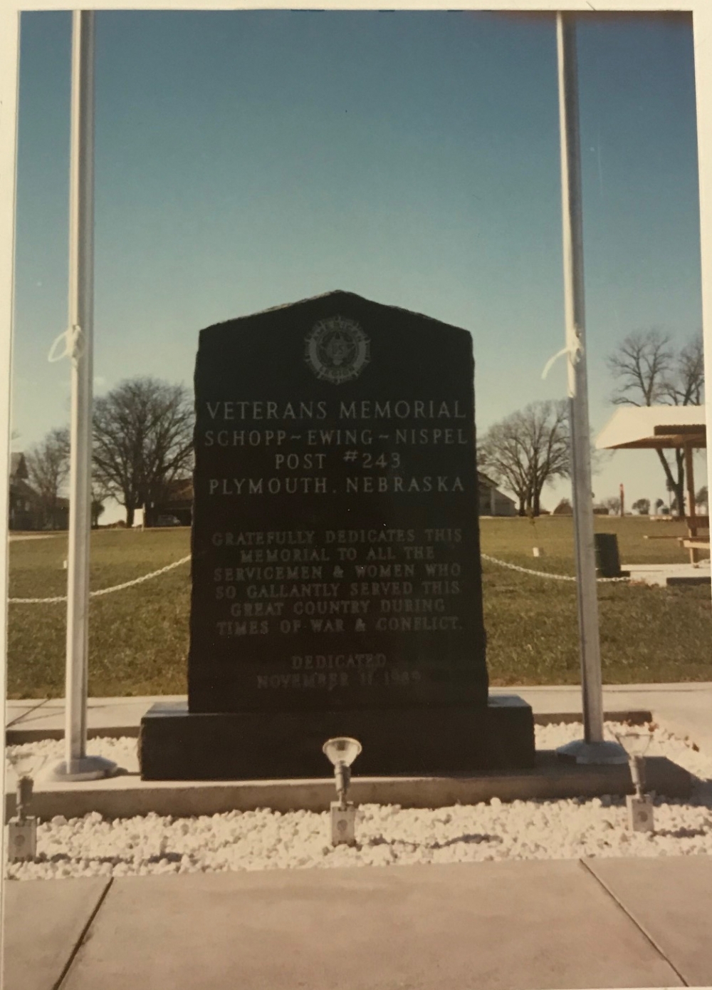 Veterans Memorial Schopp - Ewing - Nispel American Legion Post 243 Plymouth