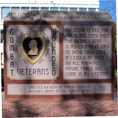 Purple Heart Memorial, Raleigh