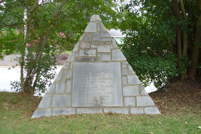 Hammond Military Memorial- Revolutionary War, Indian Wars