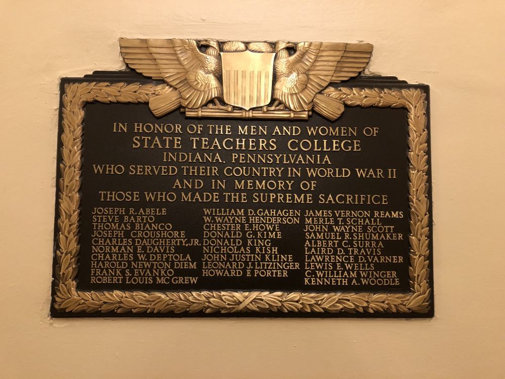 Sutton Hall Memorial Plaque