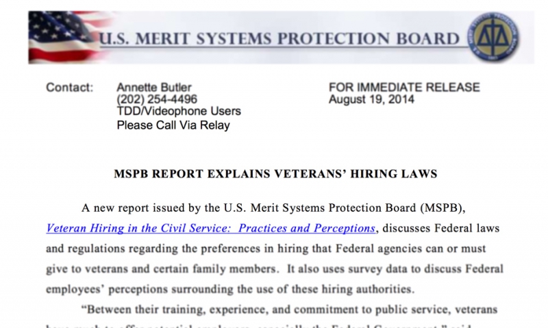 Legion wants feds to leave veterans preference alone