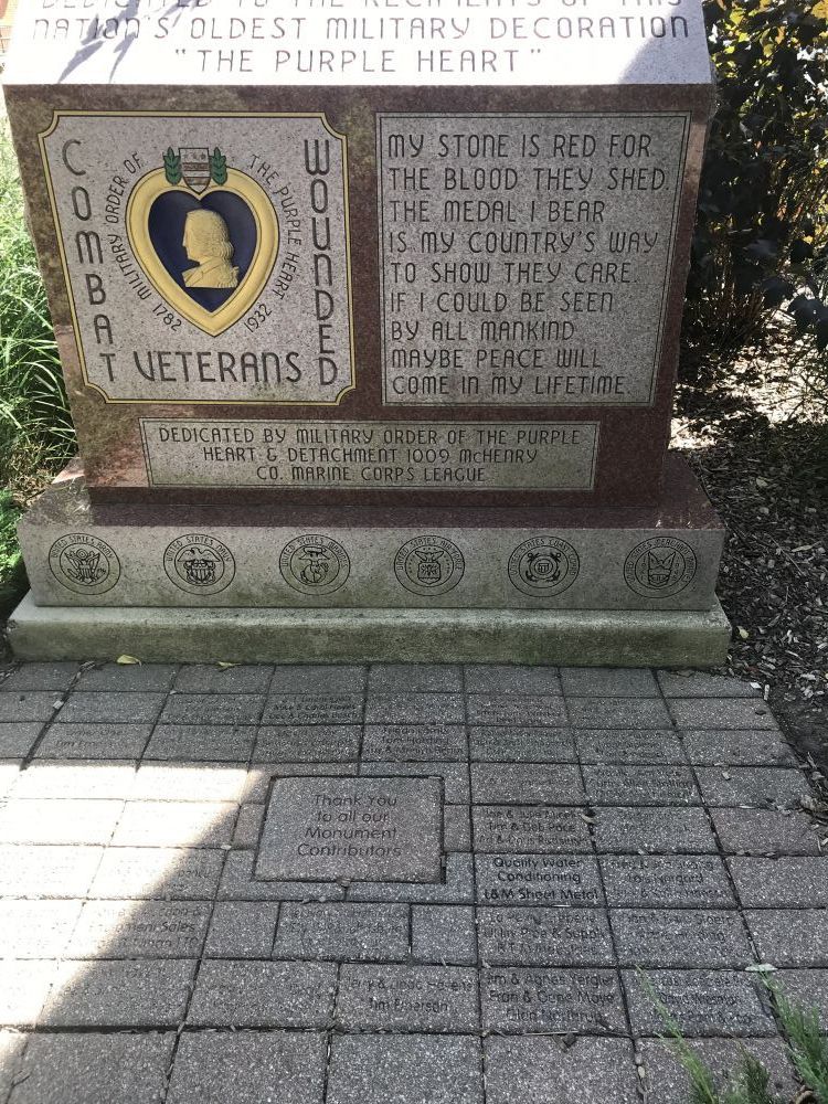 Woodstock Purple Heart Monument