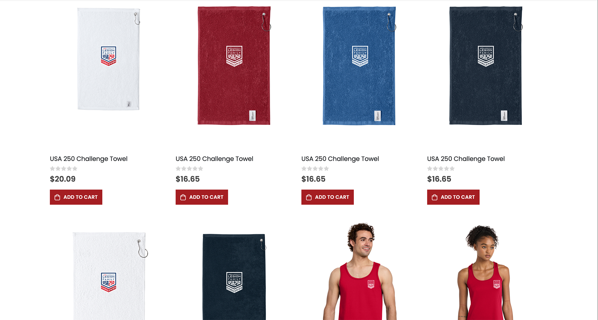 USA 250 Challenge store updated with new items