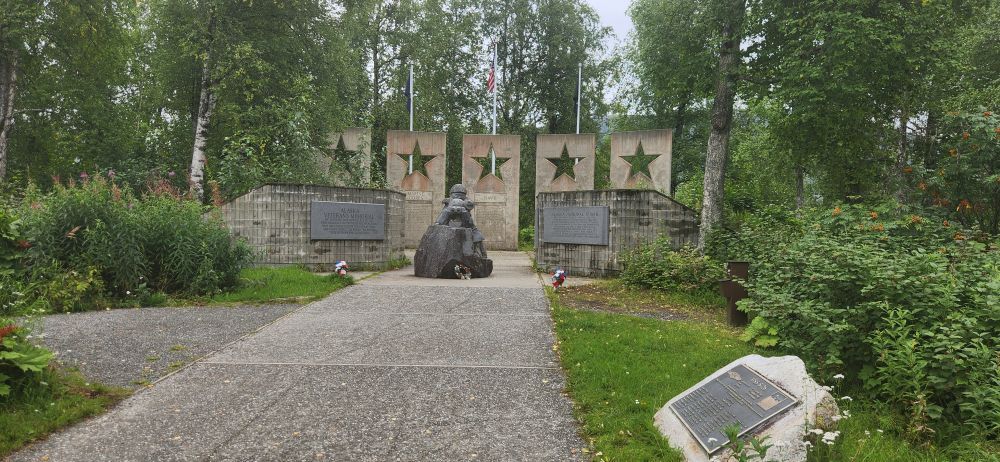 front of memorial