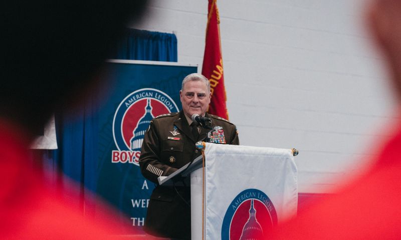 Milley tells Boys Nation 2023: ‘Be true to yourself and your north star’