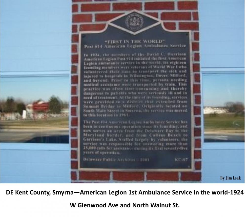 American Legion 1st Ambulance Service in the World 1924