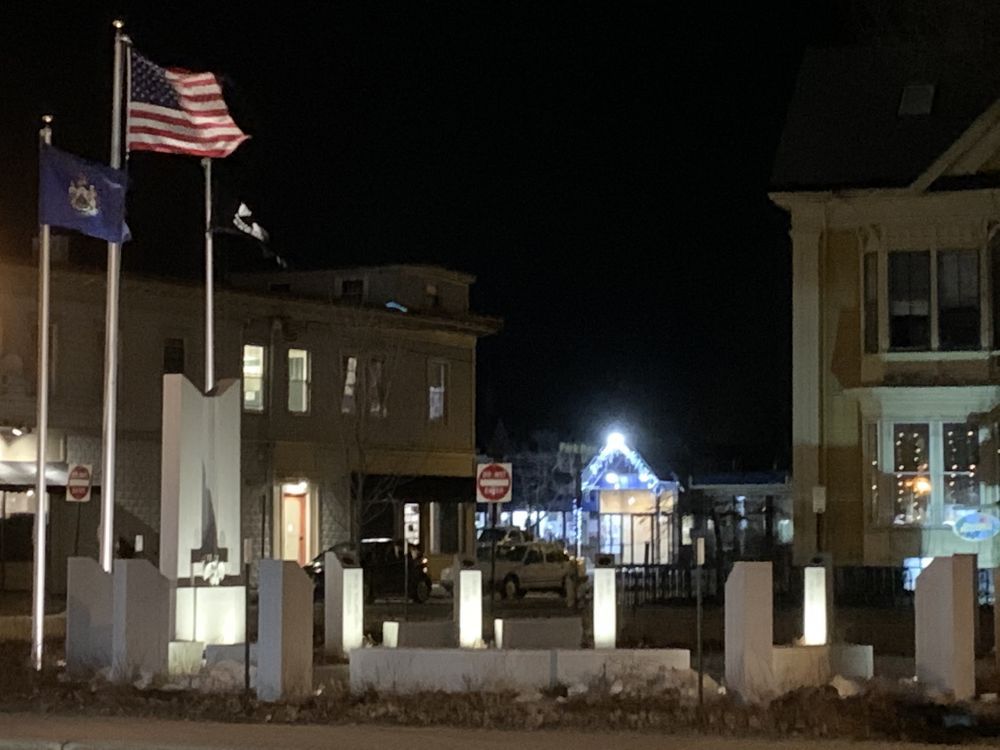 The Veterans Plaza, Brunswick, Maine