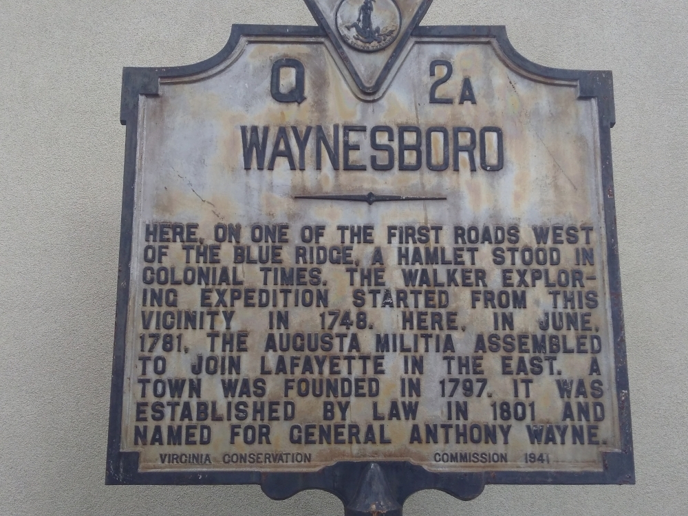 General Anthony Wayne, Waynesboro, Virginia