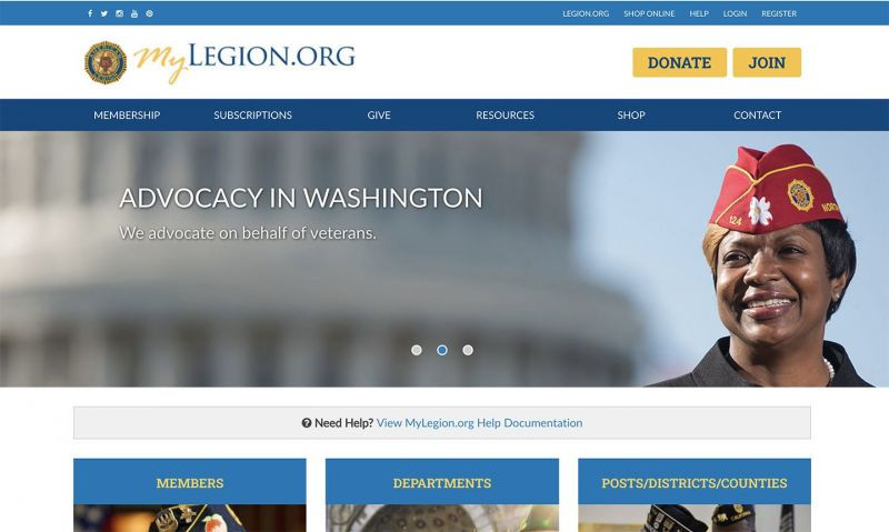 MyLegion.org and sign-in will be temporarily down March 24-25