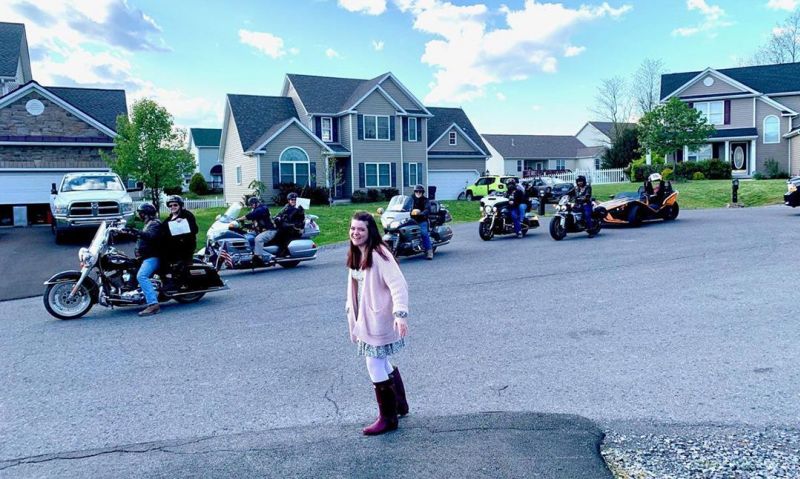 Legion Riders provide socially distanced birthday surprise to 16-year-old