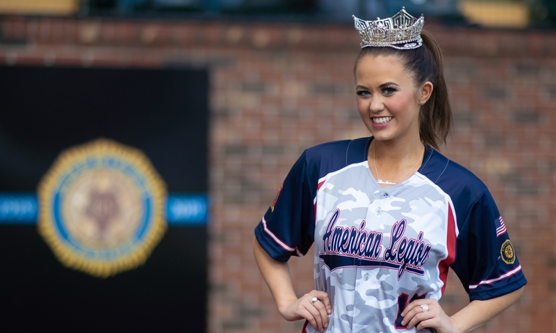 Miss America, a lifelong Auxiliary member, attends American Legion World Series