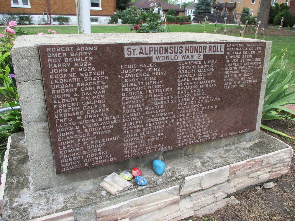 Saint Alphonsus Parish World War II Honor Roll Memorial