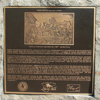 Battle of Charlotte Marker, Charlotte