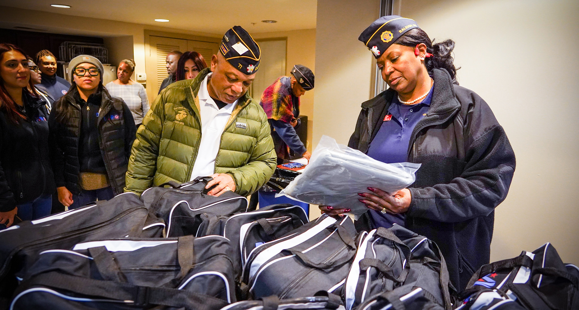Collecting items for the homeless is one way to take part in the USA 250 Challenge. (Photo by Jeric Wilhemsen)