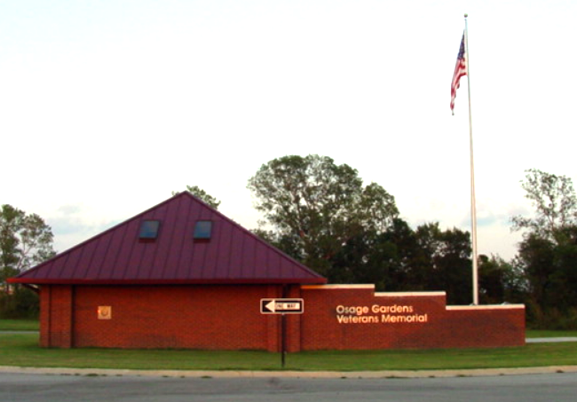 Veterans Memorial at Osage Gardens Cemetery, Skiatook, Oklahoma