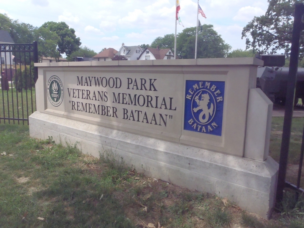 Maywood Park Veterans Memorial "Remember Bataan"
