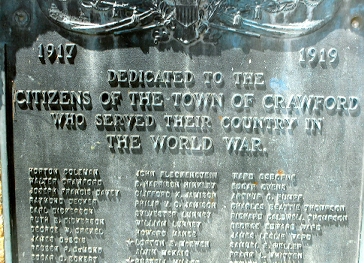 Citizens of the Town of Crawford who served