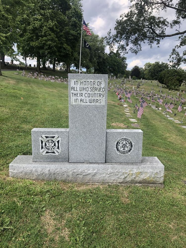front of memorial