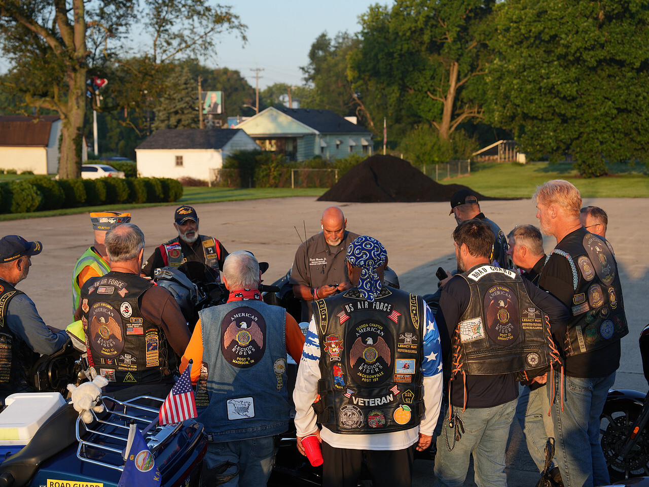 David Heredia Jr. (center) has been reappointed as National American Legion Riders Advisory Committee chairman. (Jennifer Blohm/The American Legion)