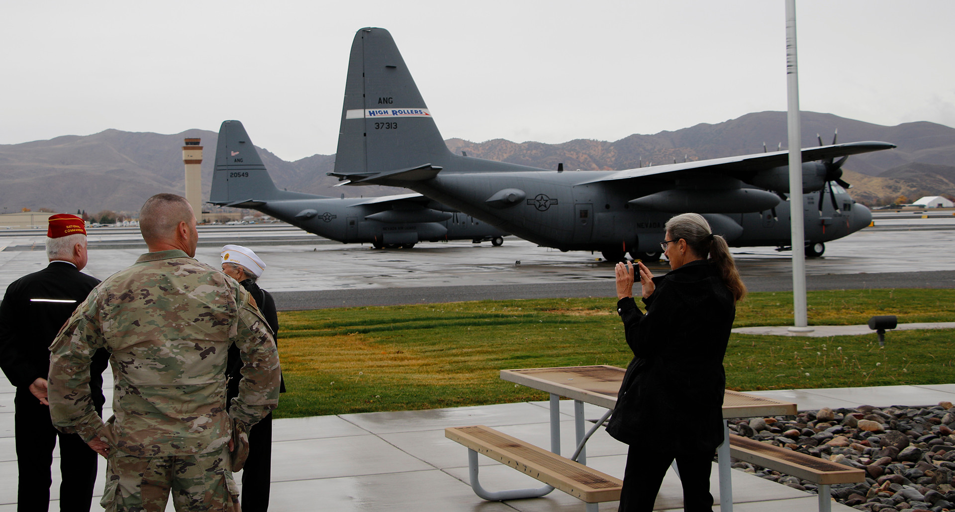 Commander Wiley tours the Nevada Air National Guard 152nd Airlift Wing in Reno, Nevada.