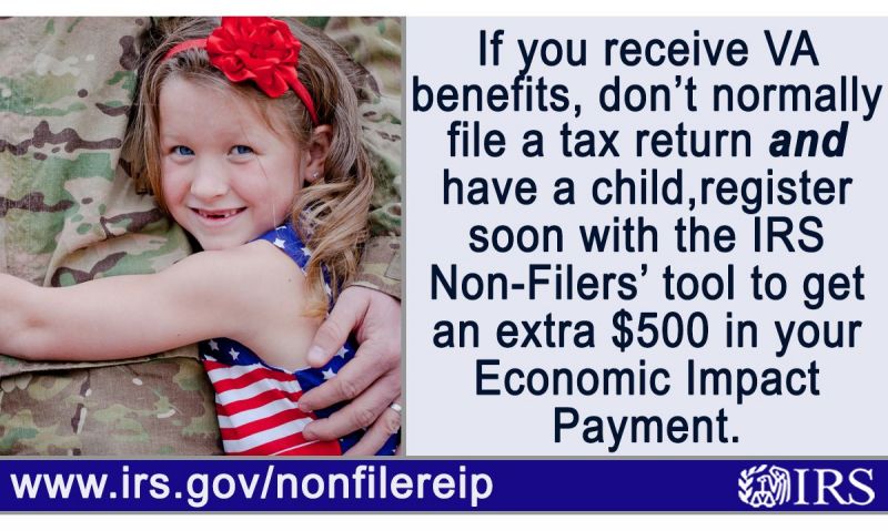 May 5 the deadline to claim dependents for VA, SSI recipients who don’t file a tax return