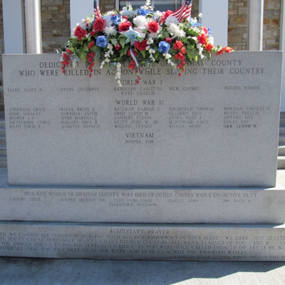 Graham County Veterans Memorial, Robbinsville