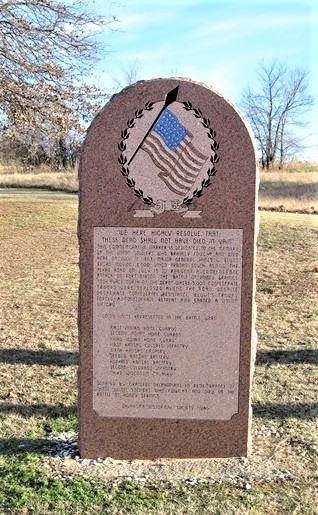 Union Monument - Honey Springs Battlefield - Checotah, OK