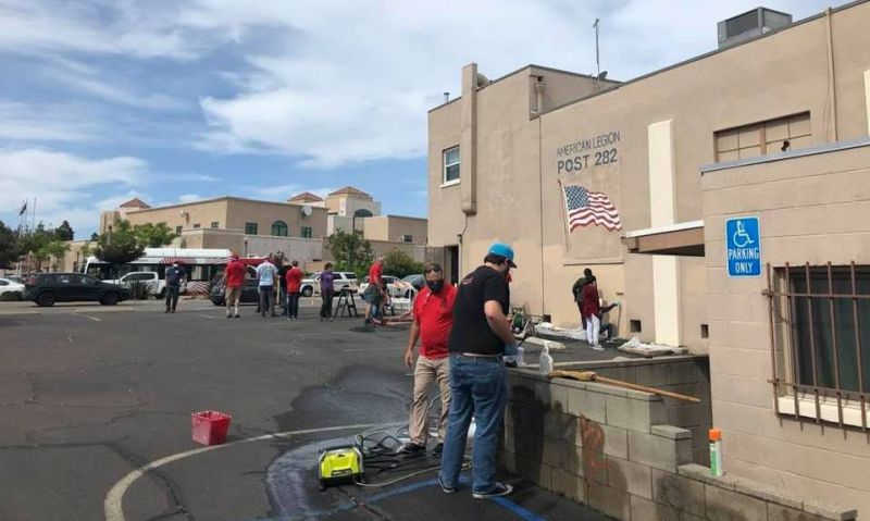 Community comes together amidst Legion post vandalism