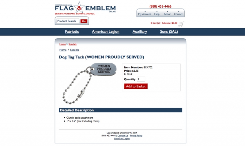 New Legion item honors women veterans
