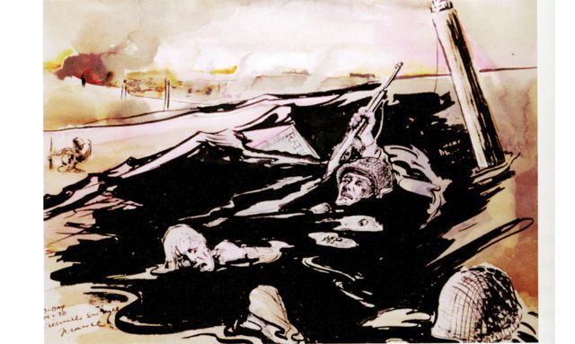 Portrait of The Artist as a D-Day Soldier