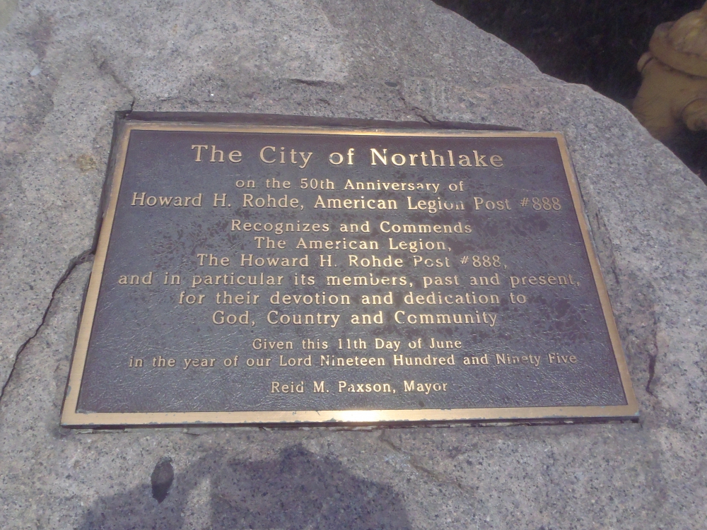 American Legion Post 50th Commemoration Memorial