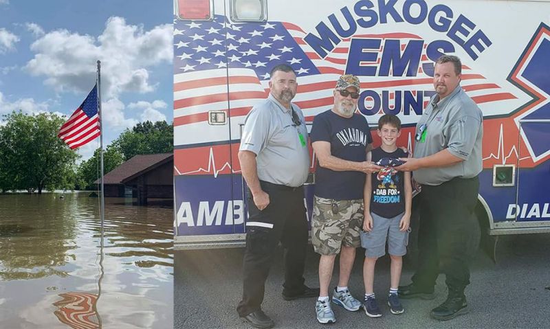 'Old Glory flies again' following Oklahoma flood