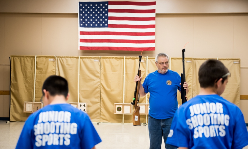 Learning marksmanship and developing confidence