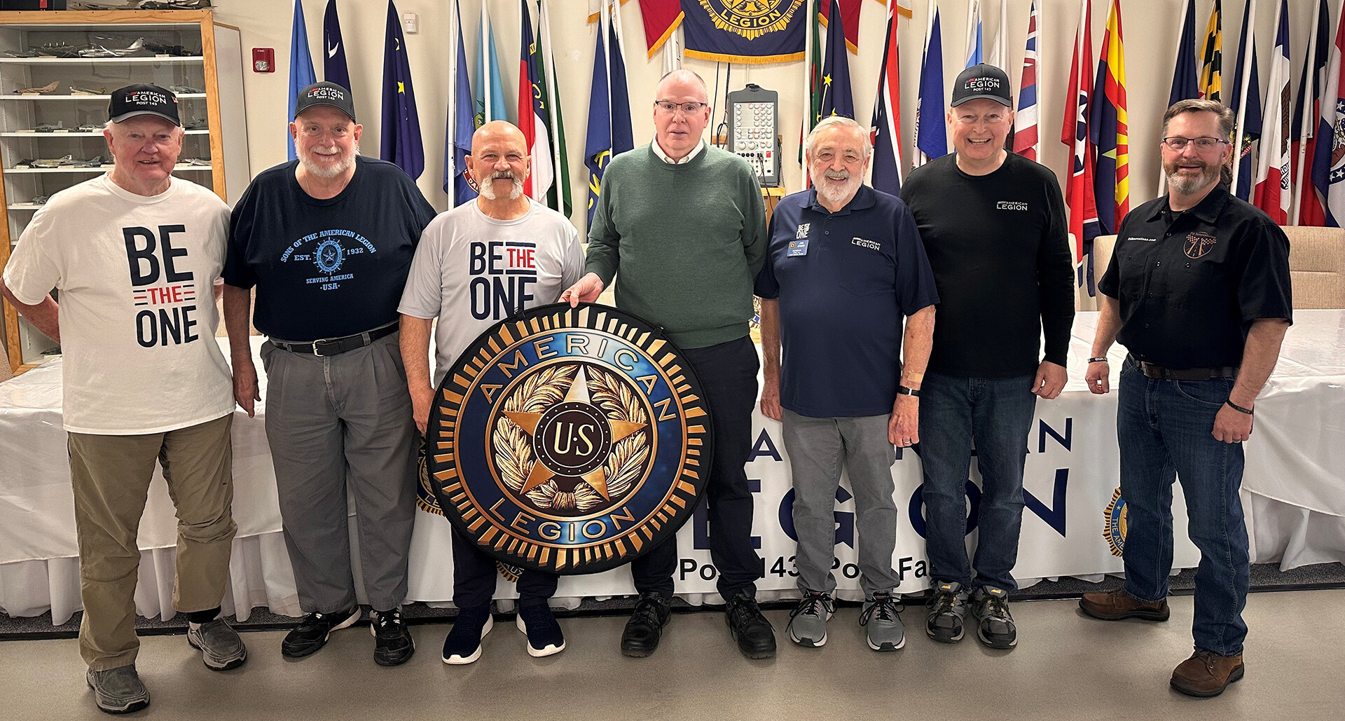 Members of Post 143 were among those to receive “train the trainer” training from Columbia Lighthouse Project staff in support of the Legion’s Be the One mission. (Photo provided)