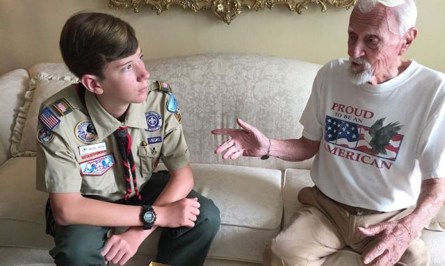 Eagle Scout winner, Legion collect military stories