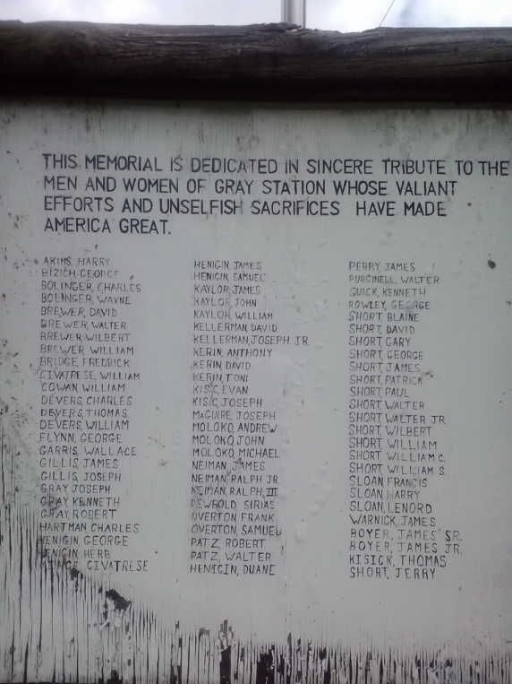 Gray Station Roll of Honor