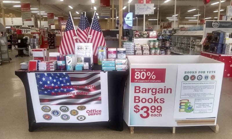 Office Depot/Office Max teaming up with Texas Legion for book drive
